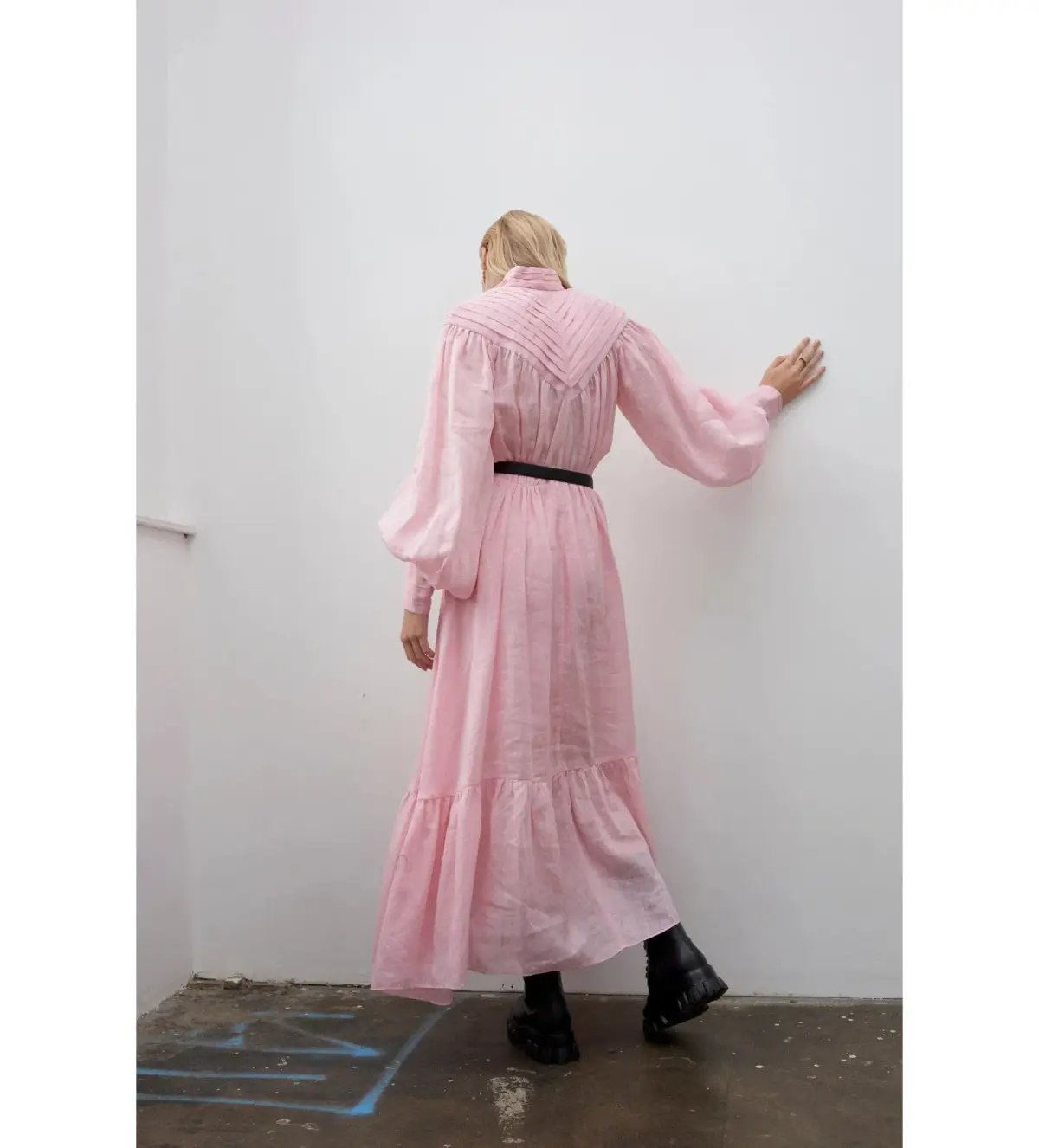 Alemais Halcyon Midi Dress in Pink Size 8 photo 4