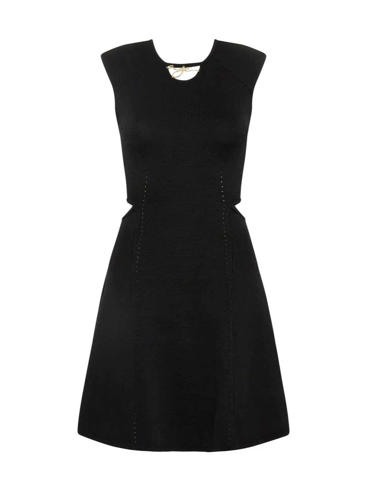 Aje Lena Knit Cut-out Dress in Black Size AU 14 photo 5