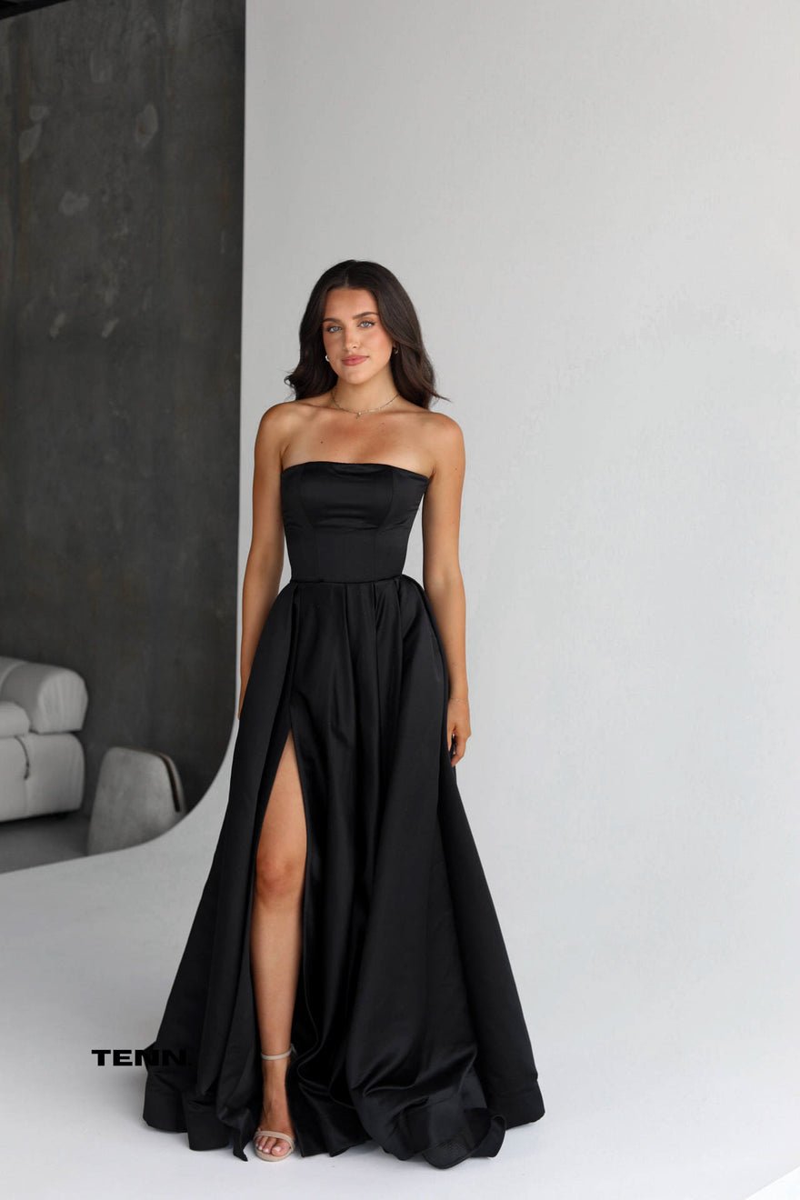 Lia Stublla Rosa Gown - Black photo 3