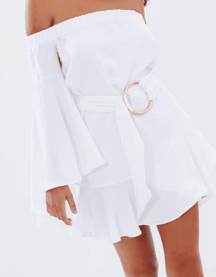 Shona Joy Palma Mini Dress White Size 8 photo 4