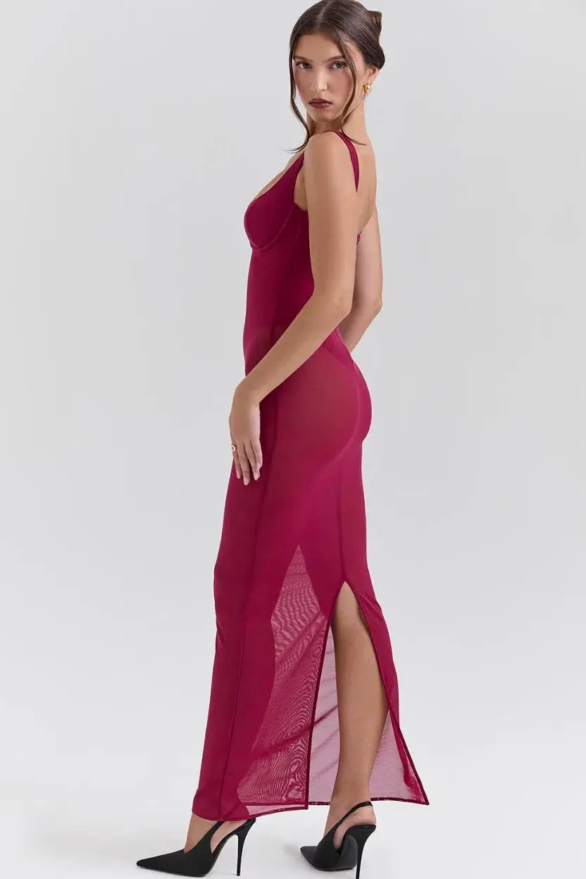 House of CB Robina Dress Red Maxi Size S / AU 8 photo 3