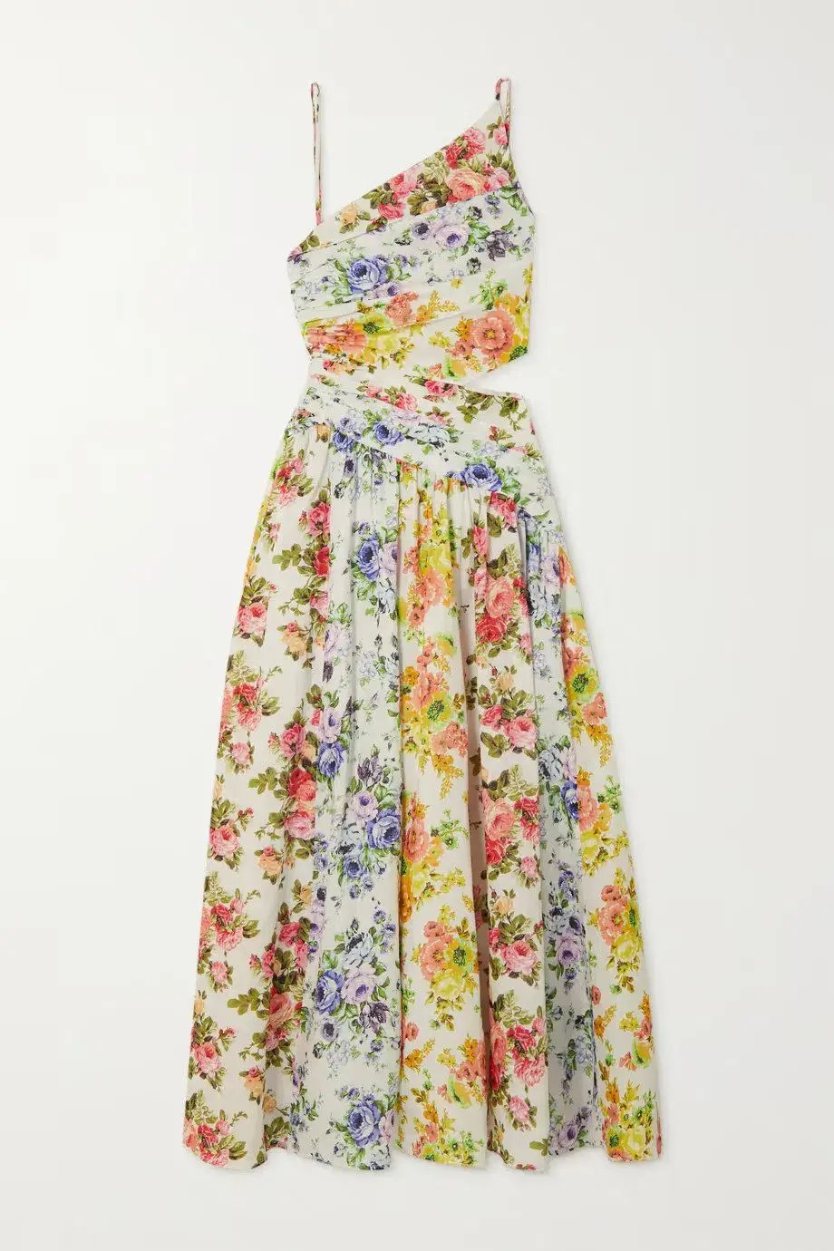 Zimmermann Net Sustain Asymmetric Open Back Floral Print Size 1 / Au 10 photo 3