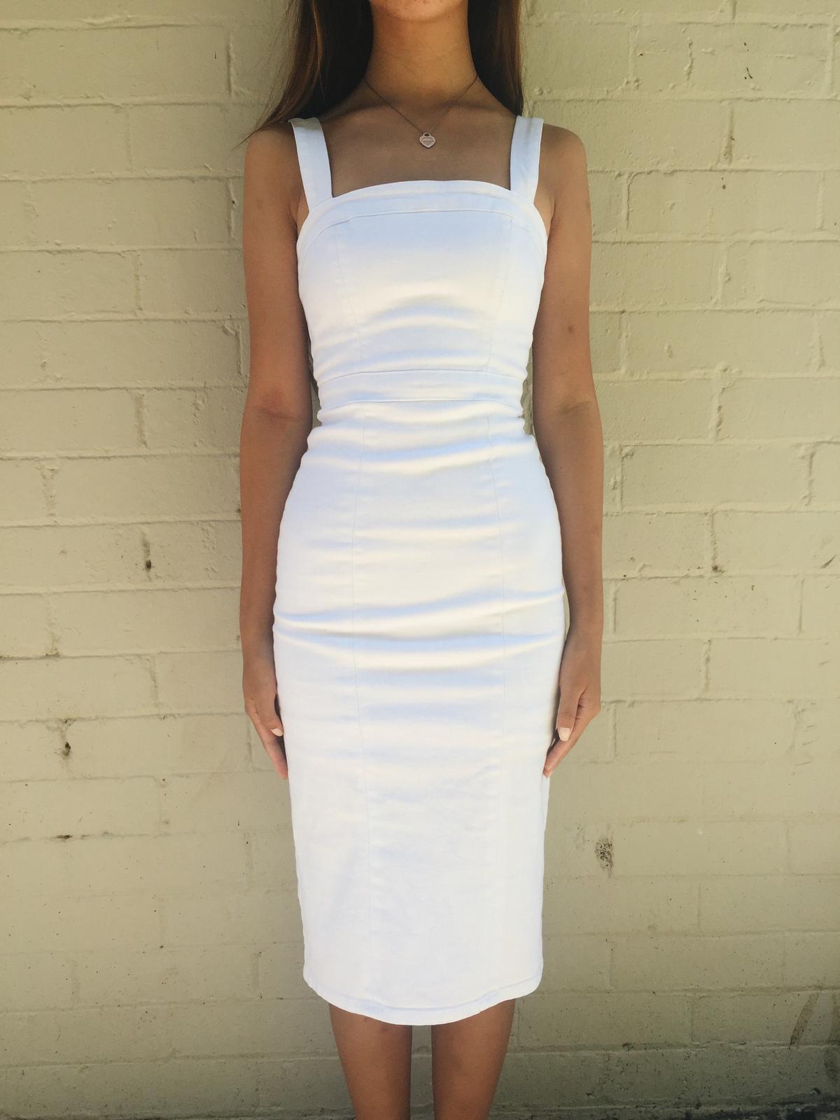 Kookai Casella Dress White Size 6 photo 3