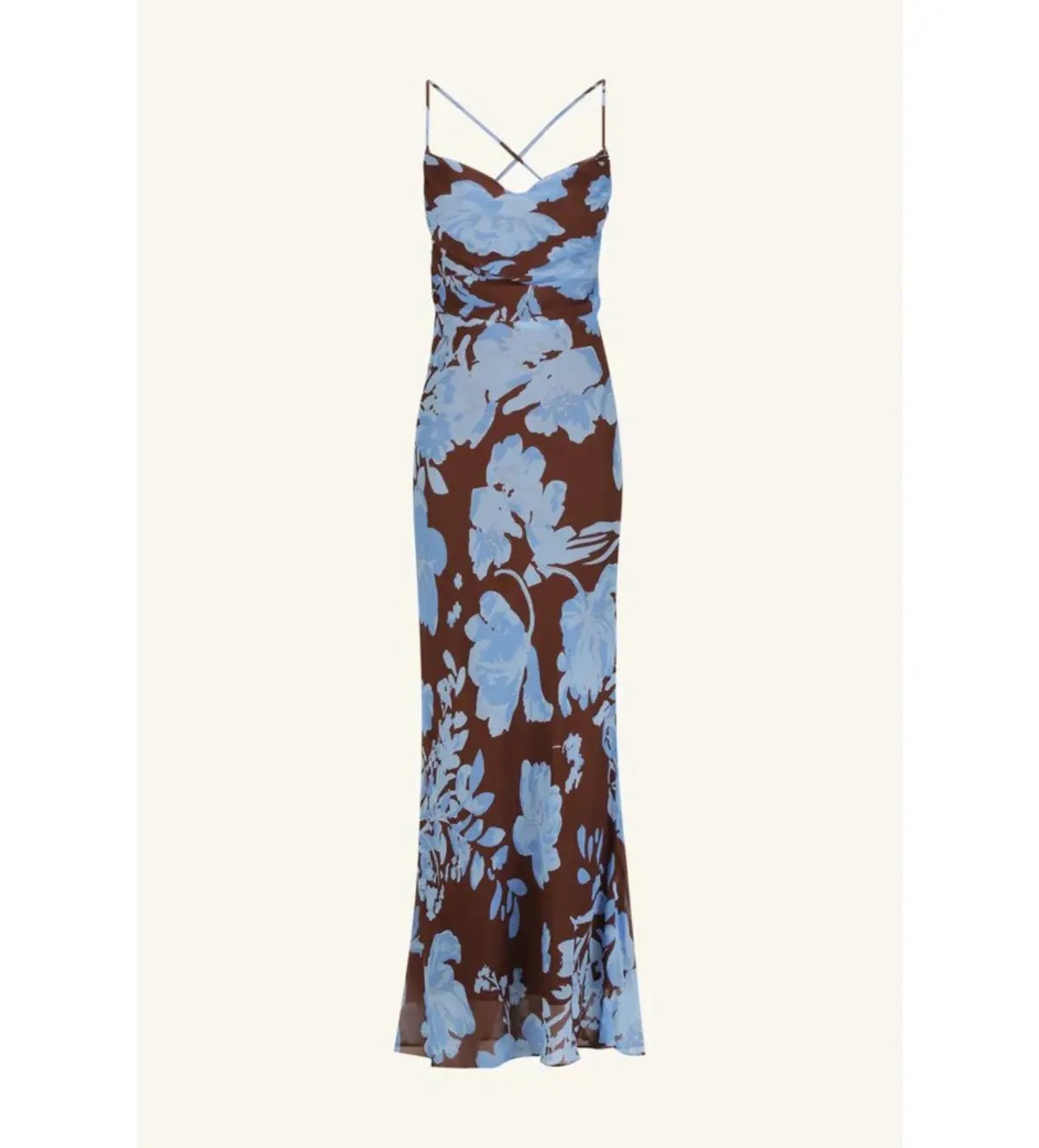 Shona Joy Olson Lace Back Bias Maxi Dress in Arcadian Floral Size AU 10 photo 5
