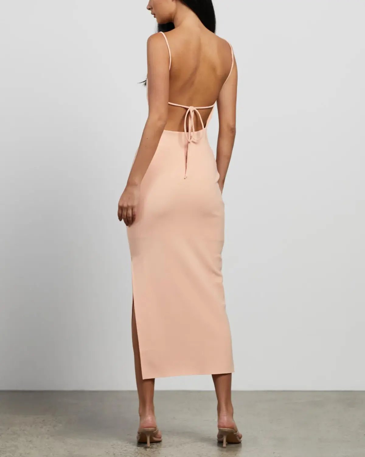 Bec & Bridge Maddison Midi Dress Peach Size 8 photo 3