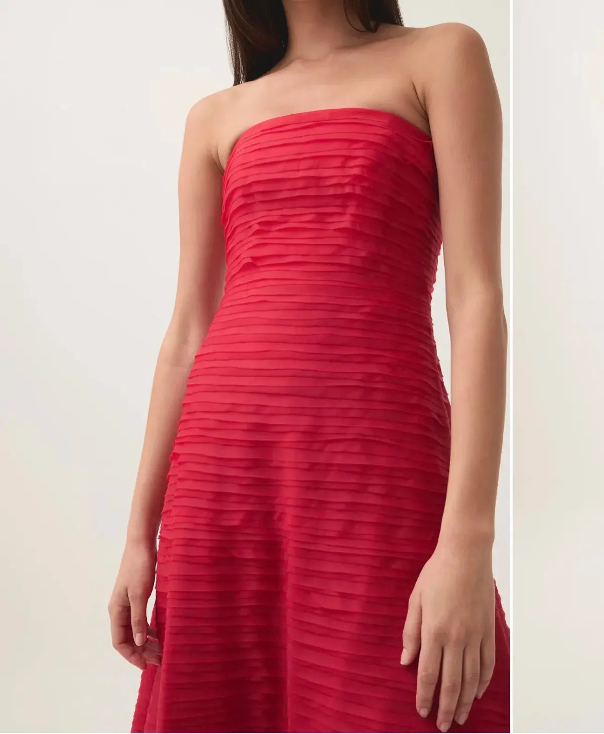 AJE Soundscape Dress in Red Size 8 photo 2