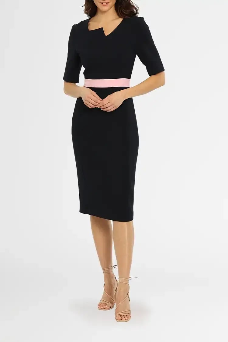 Karen Gee Abstraction Dress in Black Size 8 photo 2