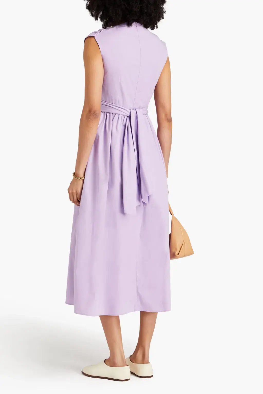 Tove Carine Twist Front Cutout Midi Dress Lilac Size 12 photo 2