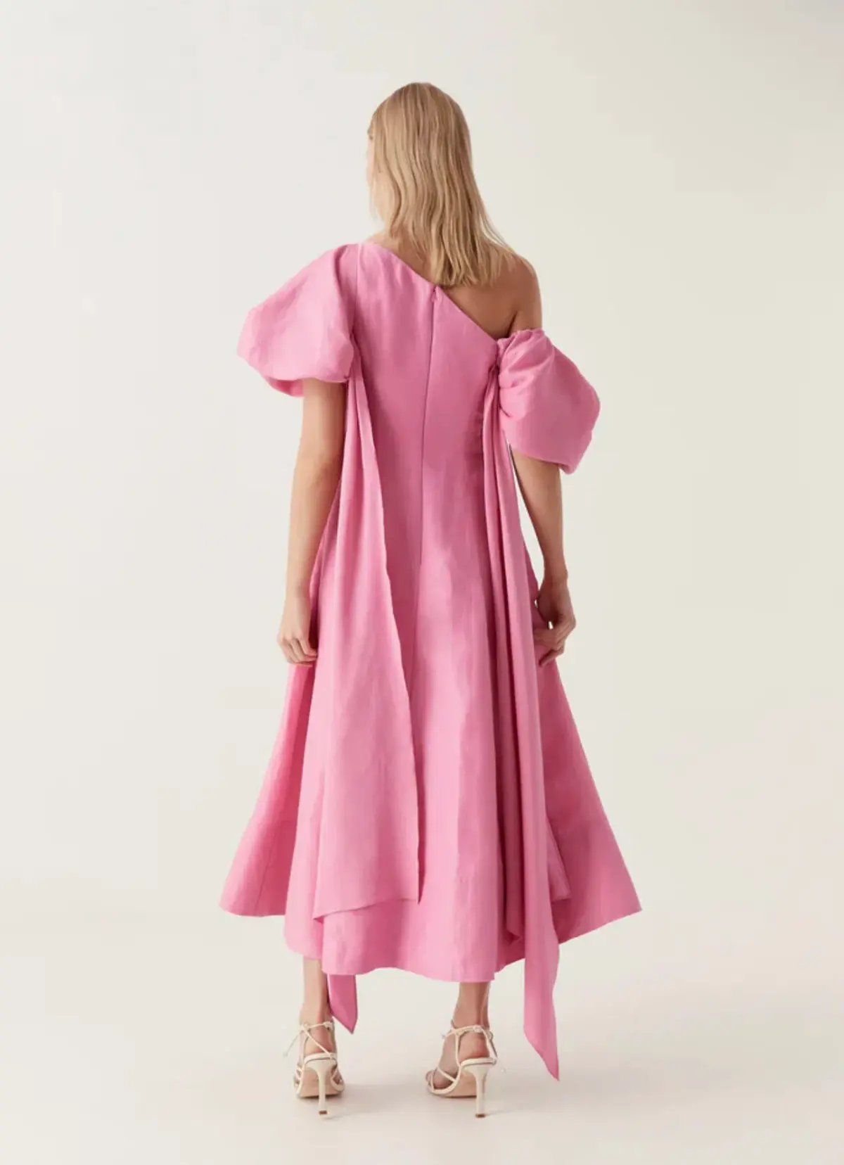 Aje Arista Tulip Sleeve Midi Dress pink Size 16 photo 4