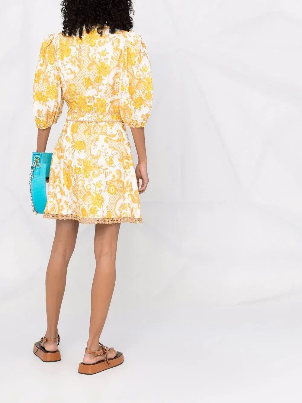 Zimmermann Postcard Mini Dress Print Size 3/ AU 14 photo 4