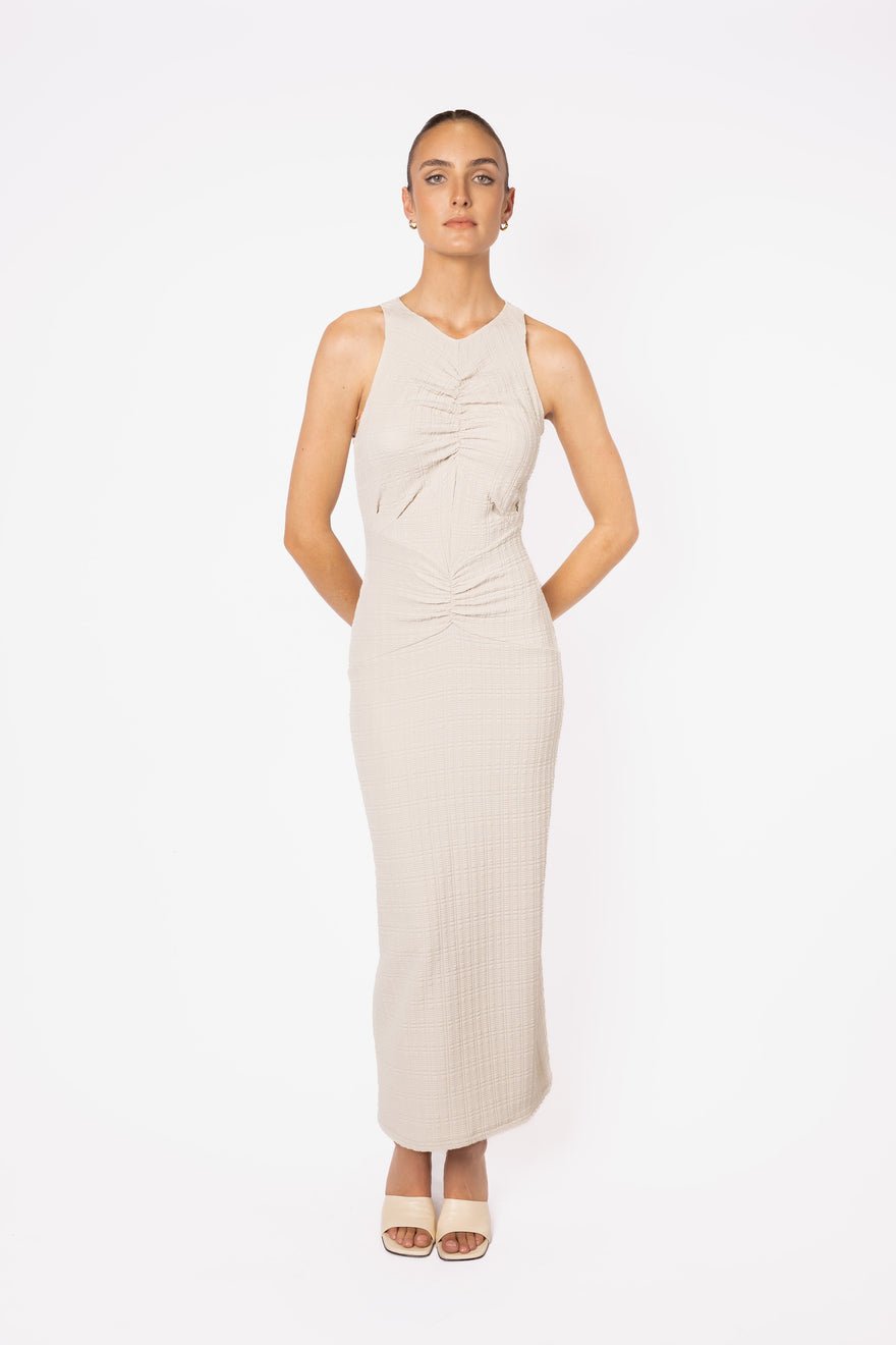 One Fell Swoop Aoki Tank Dress - Wheat photo 2