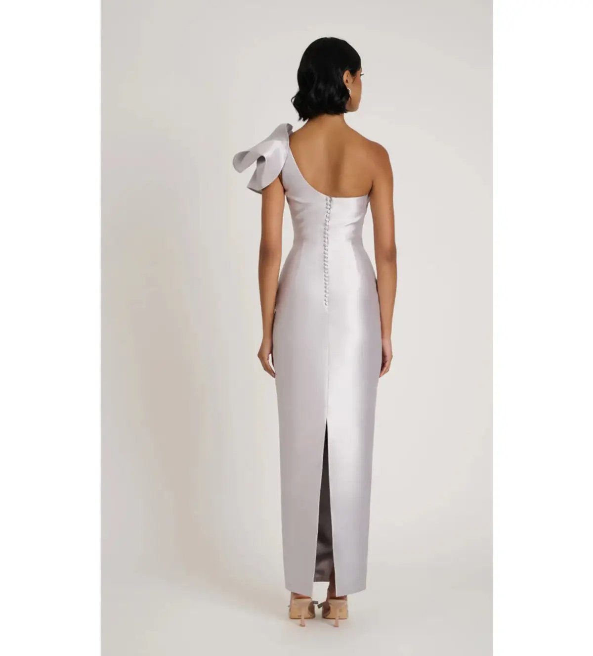 Eliya The Label Ashton Gown Silver Size 12 photo 5