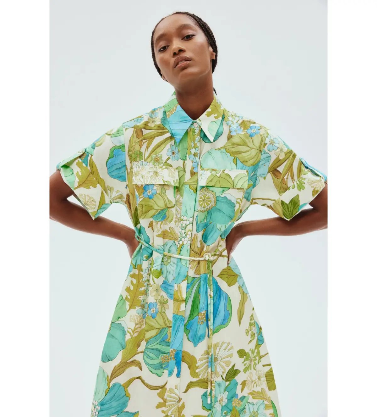 Alemais Janis Shirtdress Floral Size 12 photo 2
