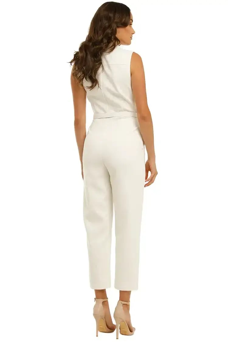Nicholas Dahlia Jumpsuit in Ivory Size 12 photo 2