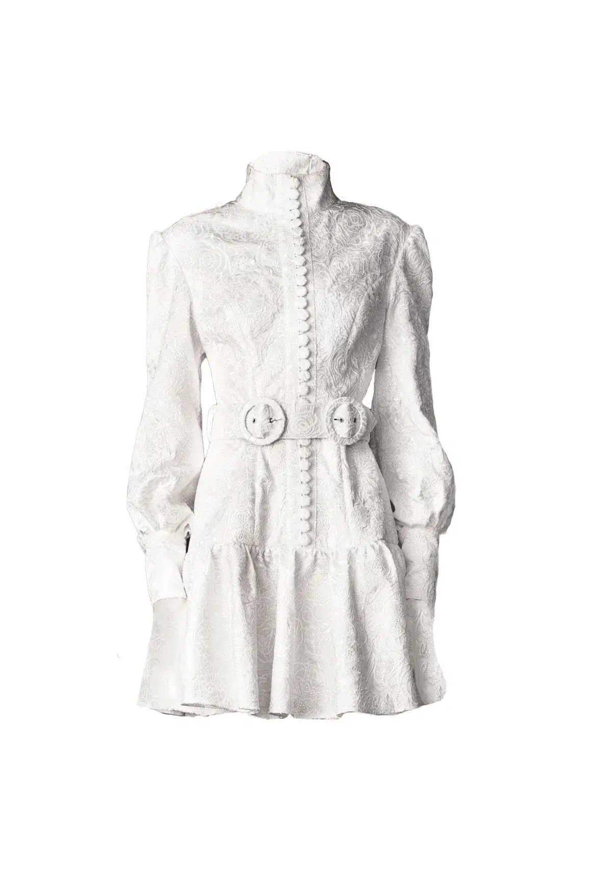 Leo & Lin The Transcendence Rose Lace Short Dress White Size 14 photo 4