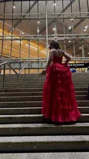 Sherri Hill 56911 Maxi Dress Red Size US 2 AU 6 photo 4