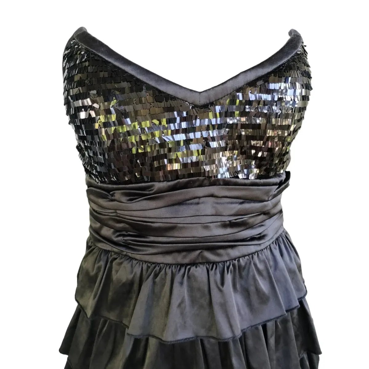 Elle Zeitoune Christina Mini Dress Black Size 10 photo 5