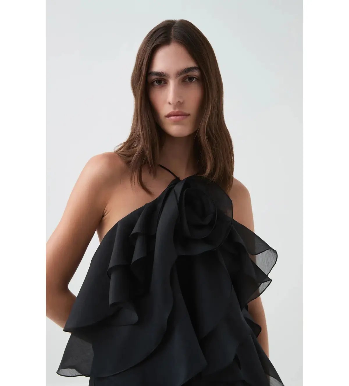 Aje Pandorea Layered Mini Dress in Black Size L / AU 12 photo 2