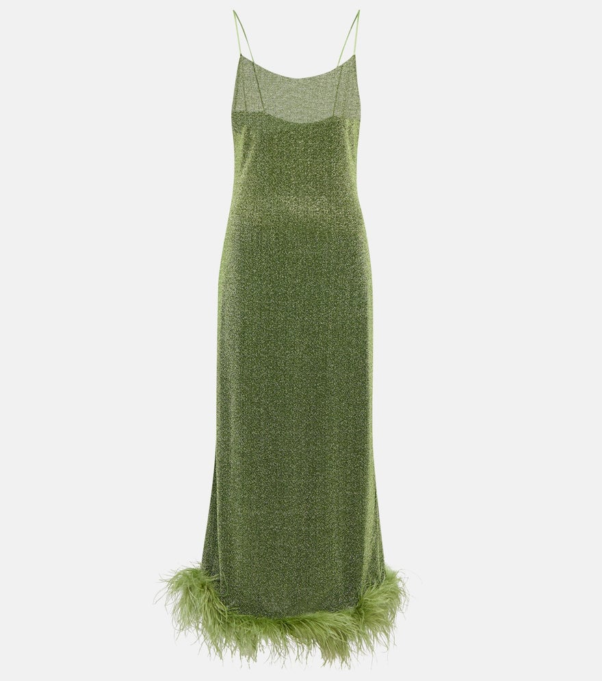 Oseree Lumière Plumage Maxi Dress photo 2