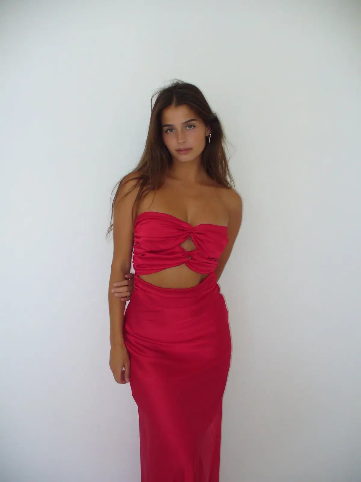 HNTR the Label Inka Gown Wine Size S / AU 8 photo 2