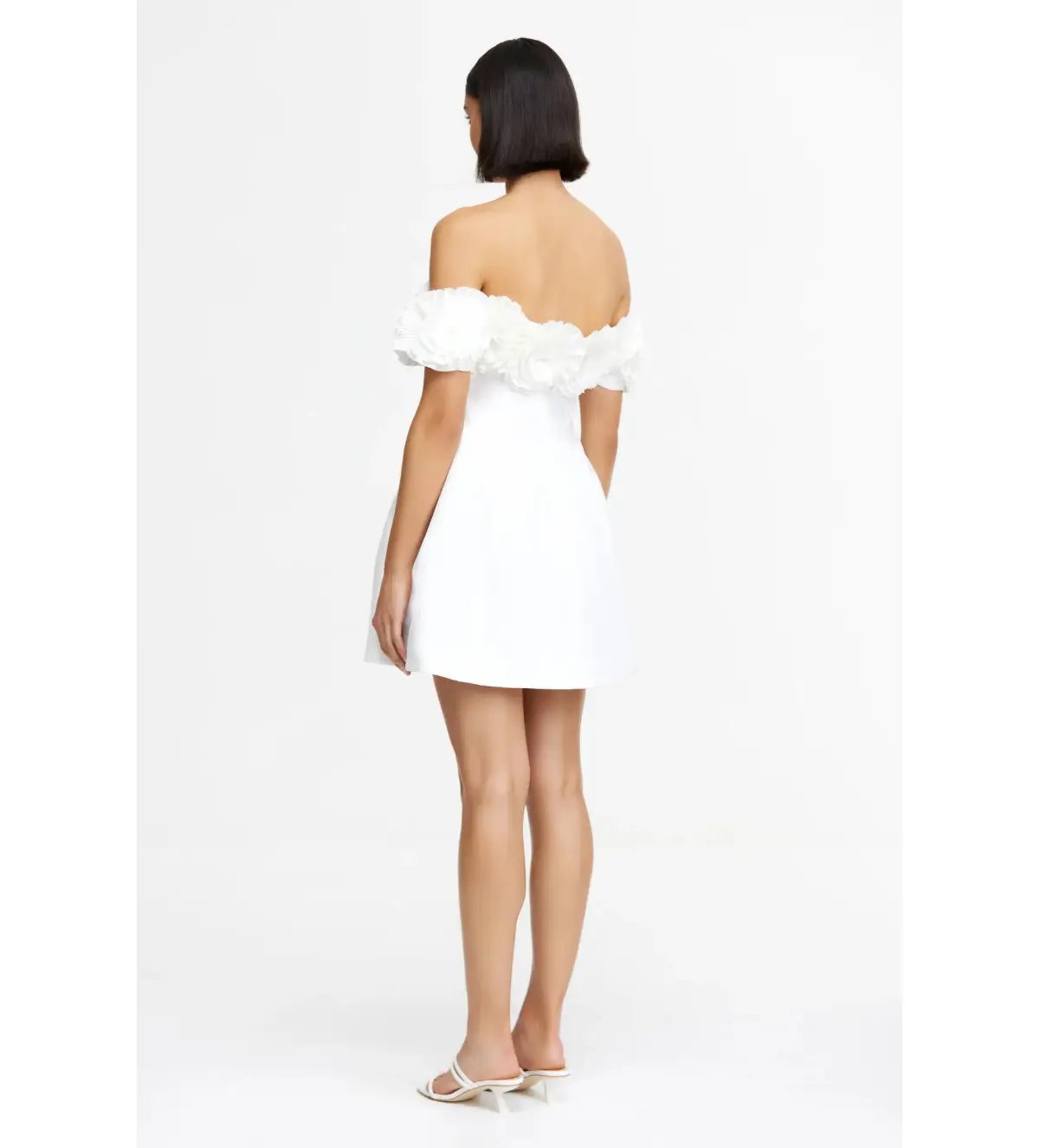 Acler Trusley Mini Dress Ivory Size 14 photo 3