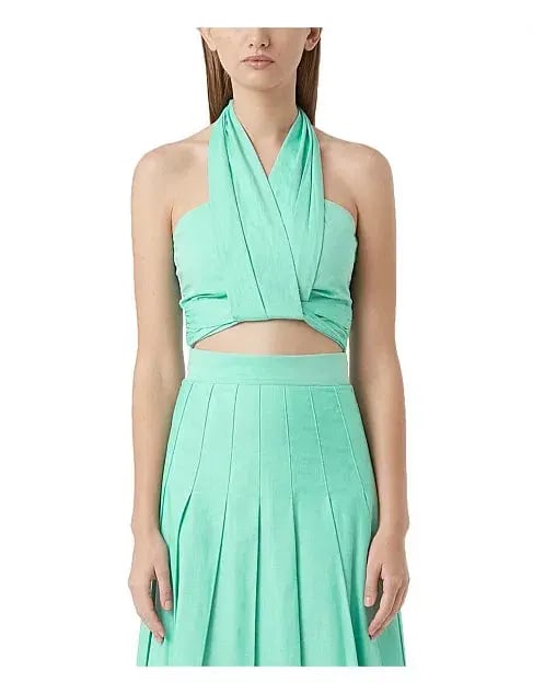 Camilla & Marc Solene Top and Skirt Set in Jade Green Size 10 photo 5