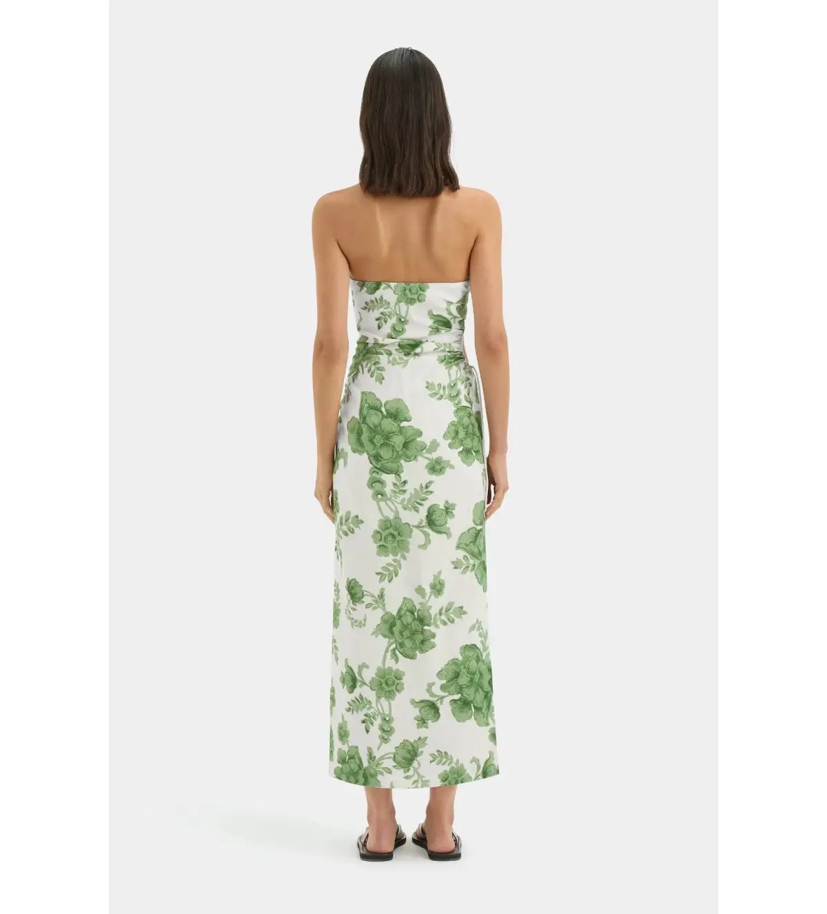Sir the Label Gardella Strapless Midi Dress Frisa Print Size 0 AU 6 photo 3