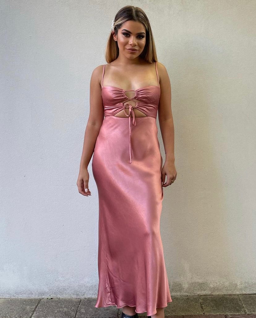Shona Joy Eloise Lace Up Midi Dress photo 5