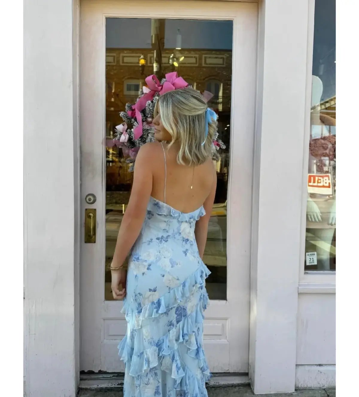 LoveShackFancy Whisper Blue Rialto Maxi in Blue Size US4/ AU 8 photo 3