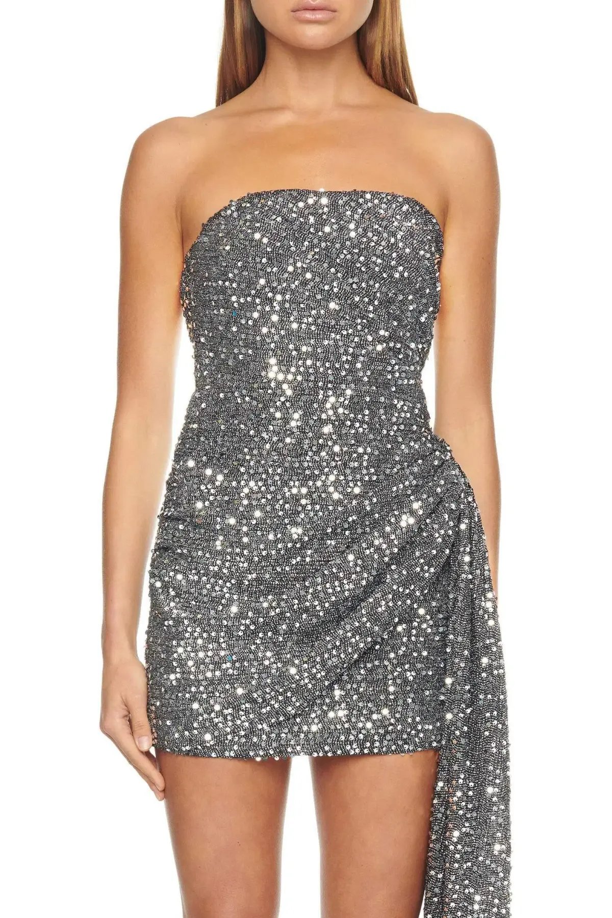Eliya the Label Rozalia Dress Silver Size 10 photo 4
