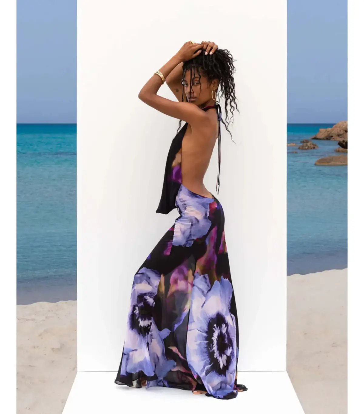 Rat & Boa Antonella Maxi Dress Print Size AU 6 photo 2