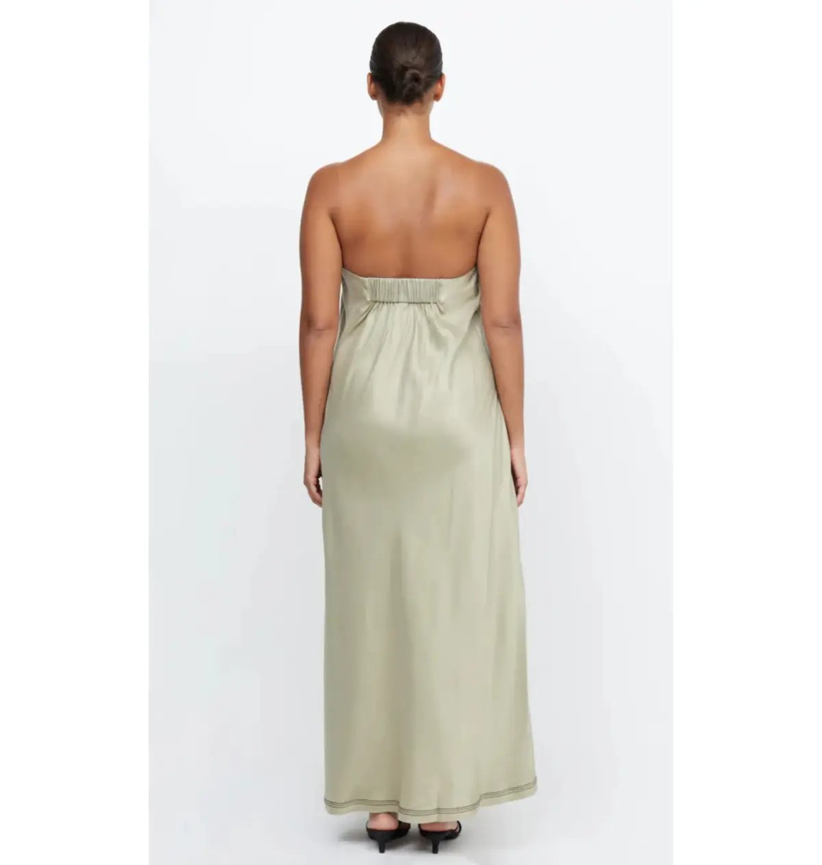 Bec And Bridge Tillie Strapless Maxi Dress Sage Size AU 12 photo 3