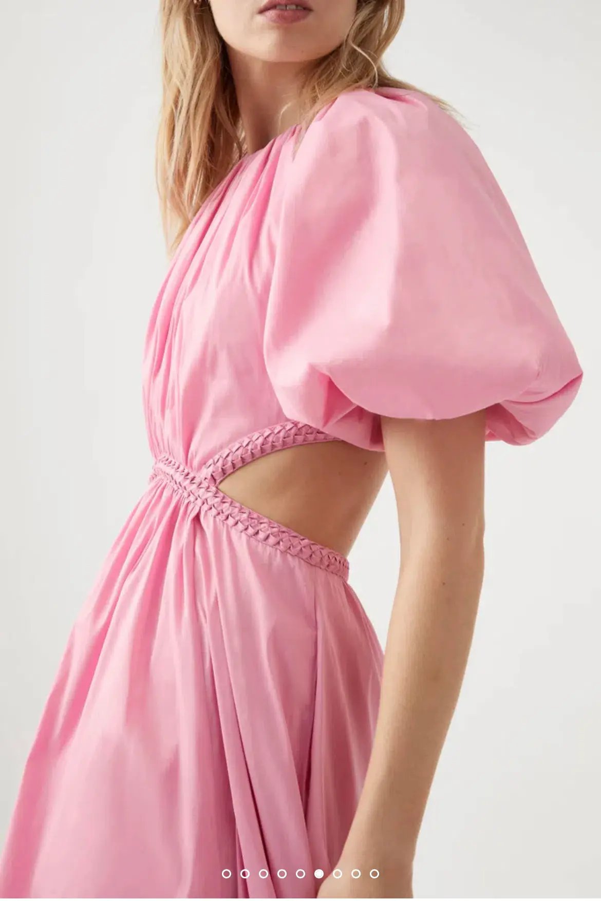 Aje Capucine Puff Sleeve Midi Dress Pink Size 6 / XS photo 5