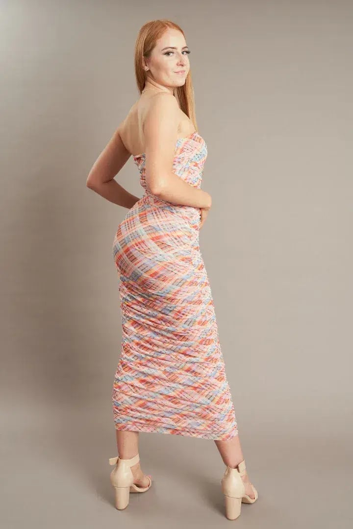 Ruby Cherry Mesh Tube Dress Print Size 6 photo 3