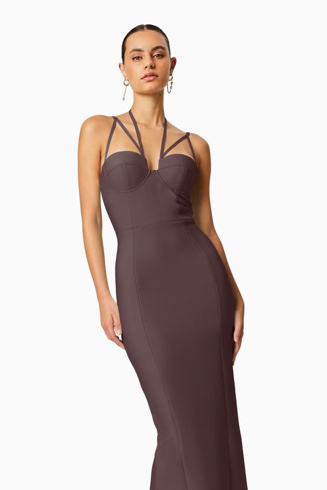 ELLIATT ORCHID DRESS - CHOCOLATE photo 3