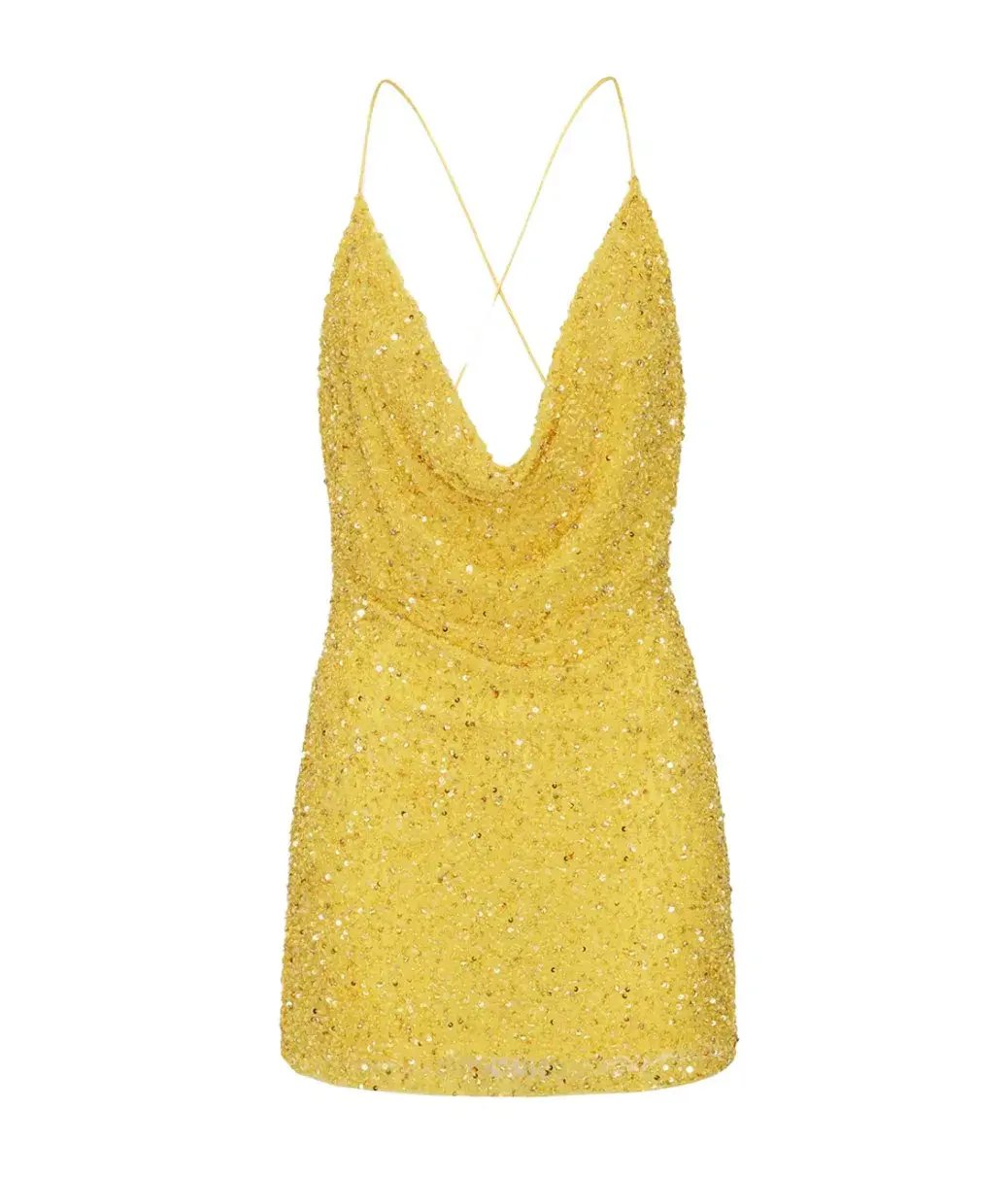 Retrofete Mich Dress in Yellow Size XS / AU 6 photo 4