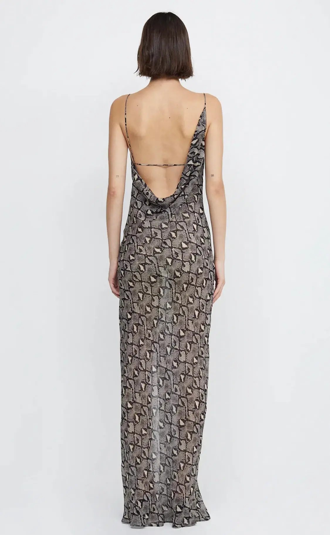 Bec & Bridge Portia Drape Maxi Dress Print Size 6 photo 2