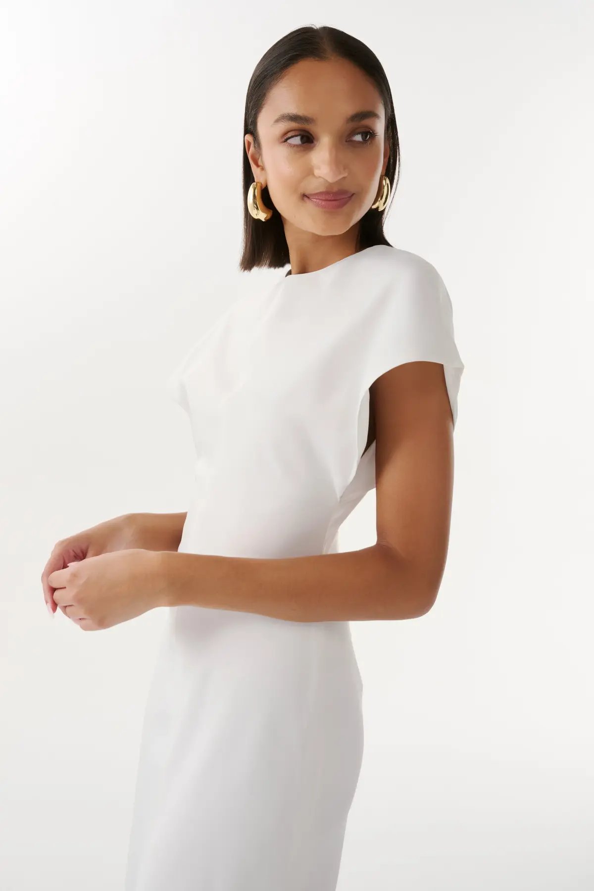 Tongera Alexandra Midi Dress White Size 10 photo 3