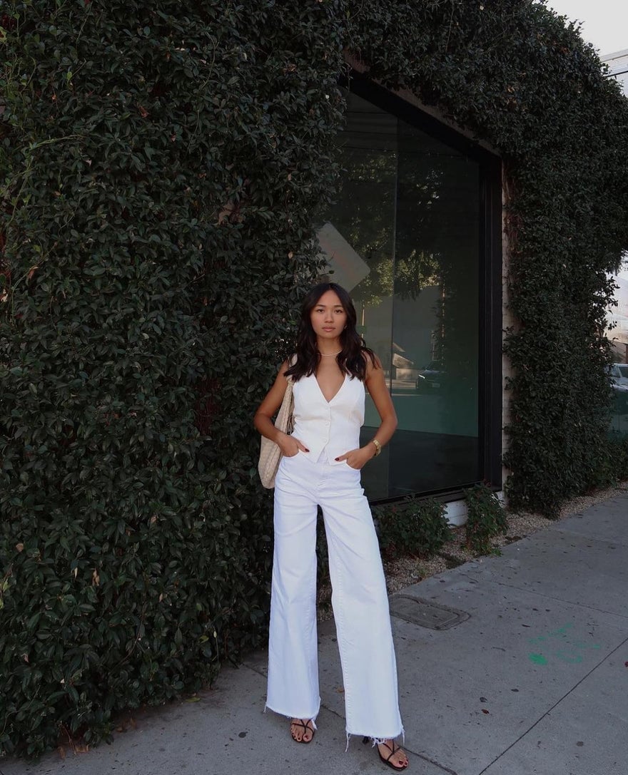 Kookai Oyster Vest Set Ivory photo 4