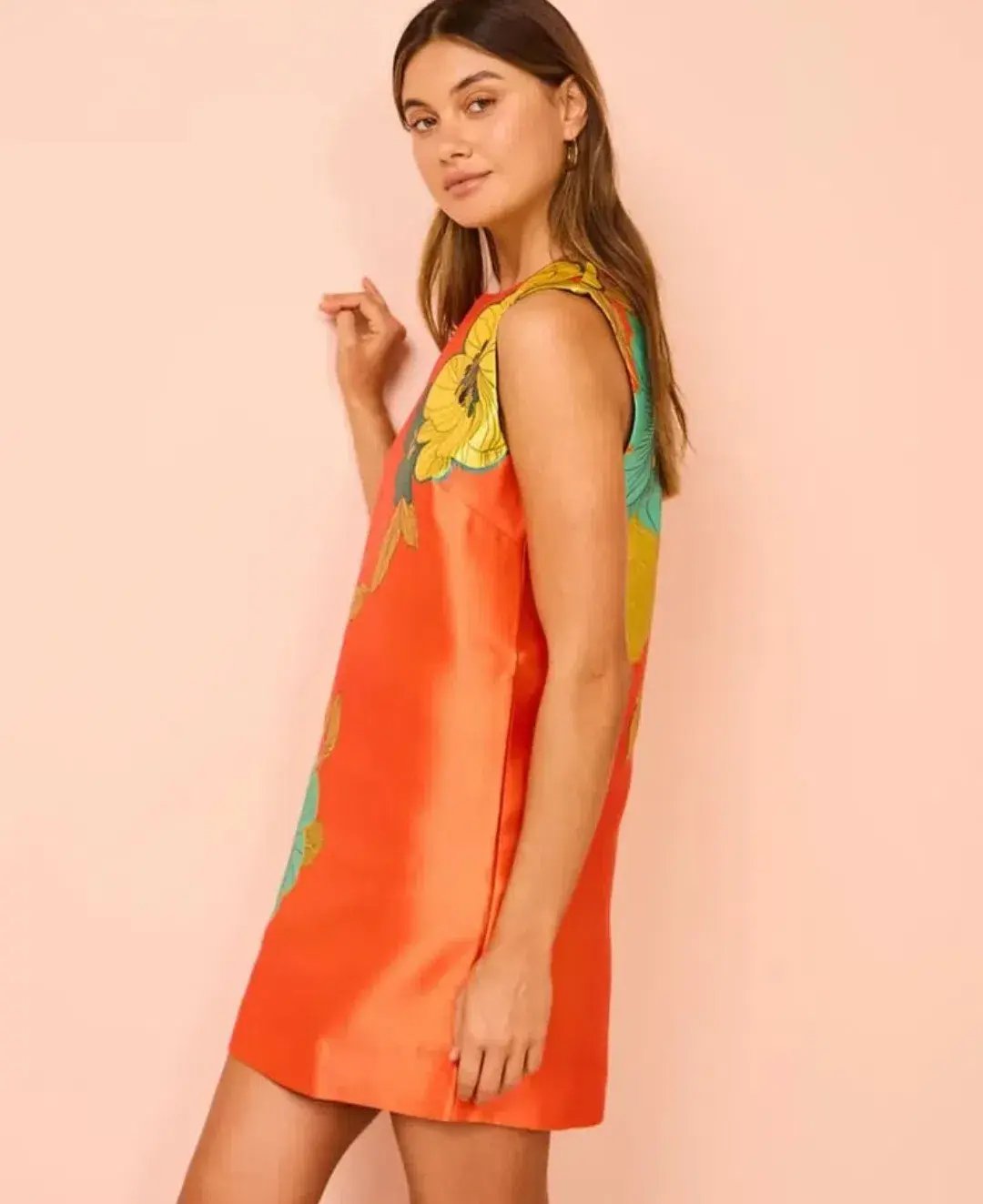 Alemais Piato Mini Dress in Marigold Floral Size 10 photo 4
