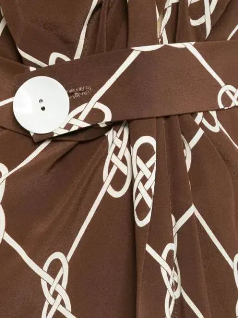 Manning Cartell Sleeveless Midi Dress Walnut/White Print Size 8 photo 5