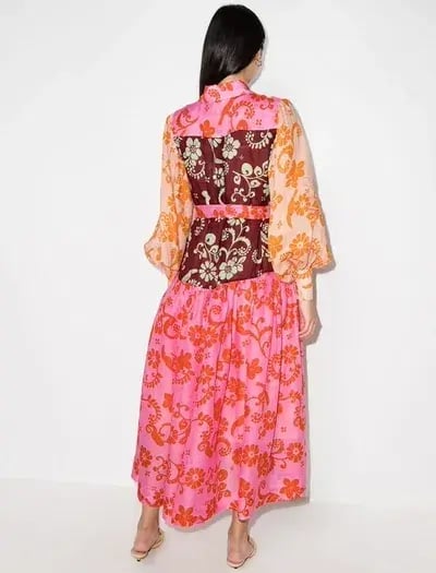 Alemais Luis Dress Multi Patchwork Dress photo 3