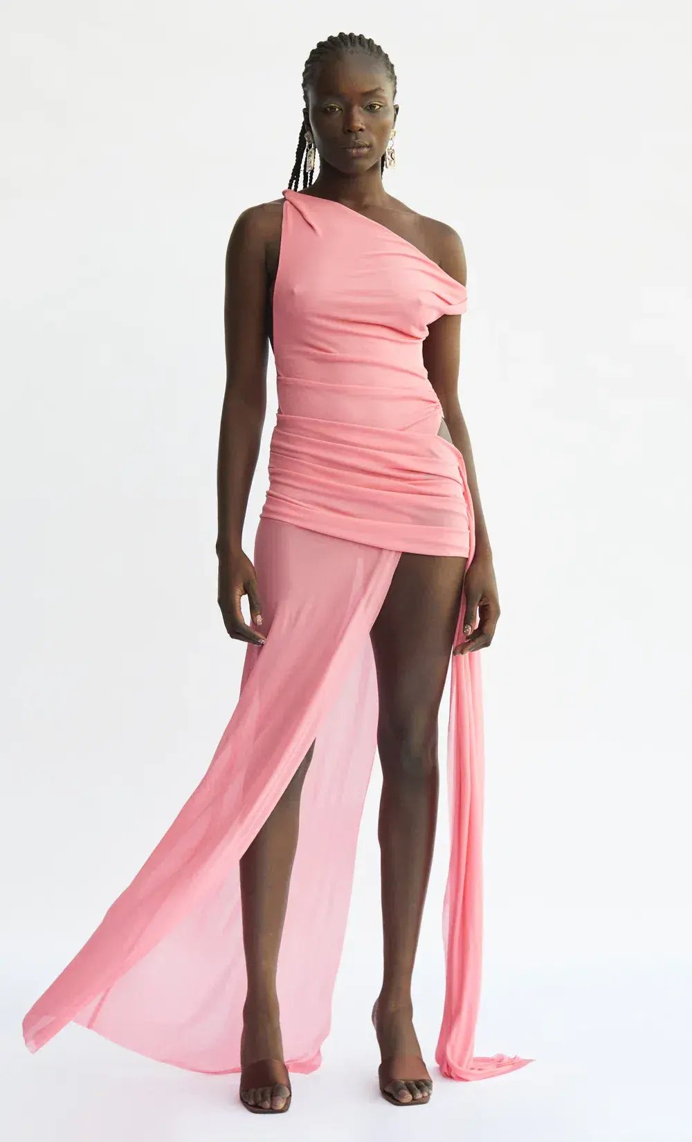 Bec & Bridge Kailani Asym Dress Grapefruit Pink Size 8 photo 9