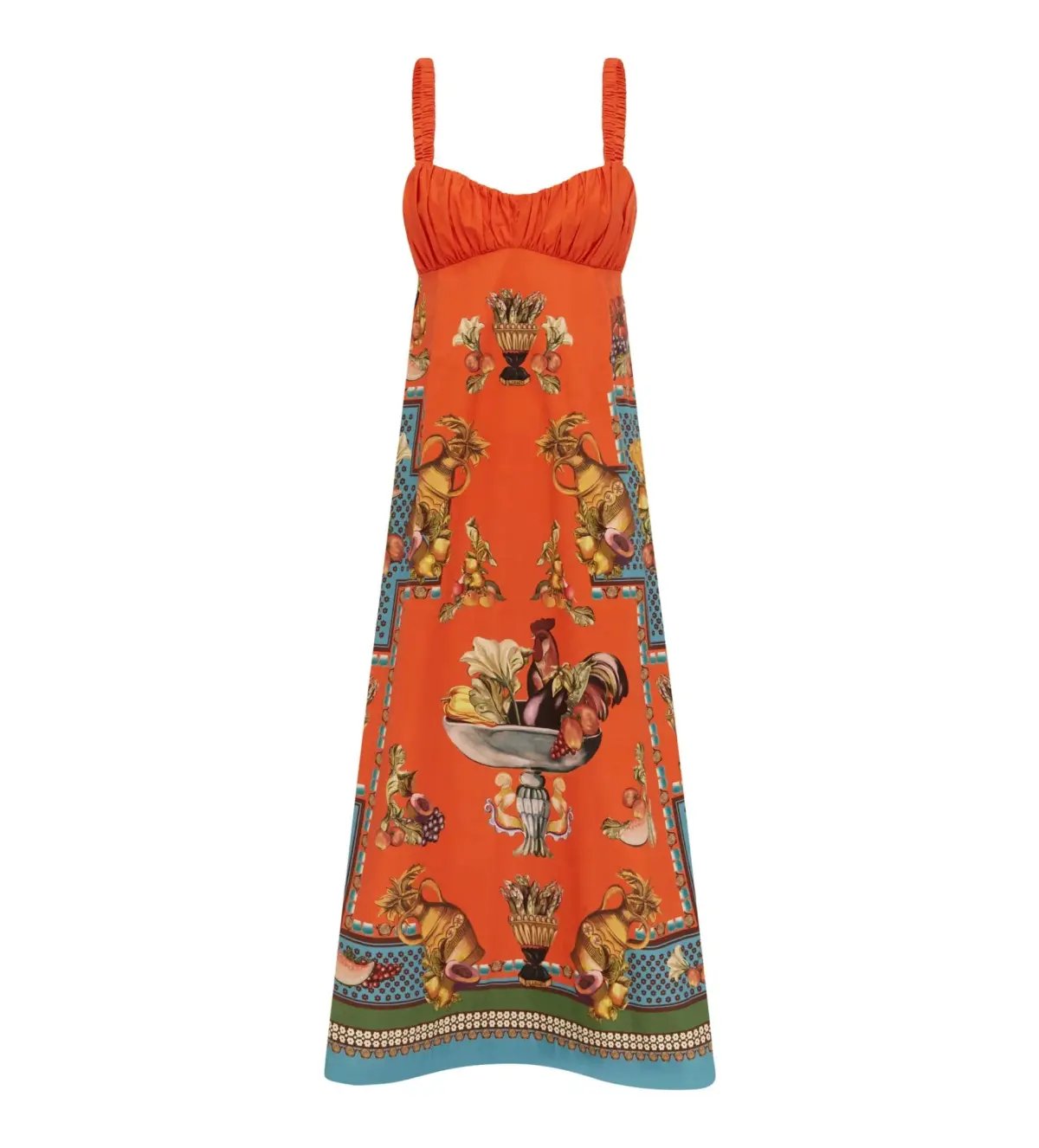 Alemais Rocco Midi Dress in Orange Print Size AU 14 photo 3