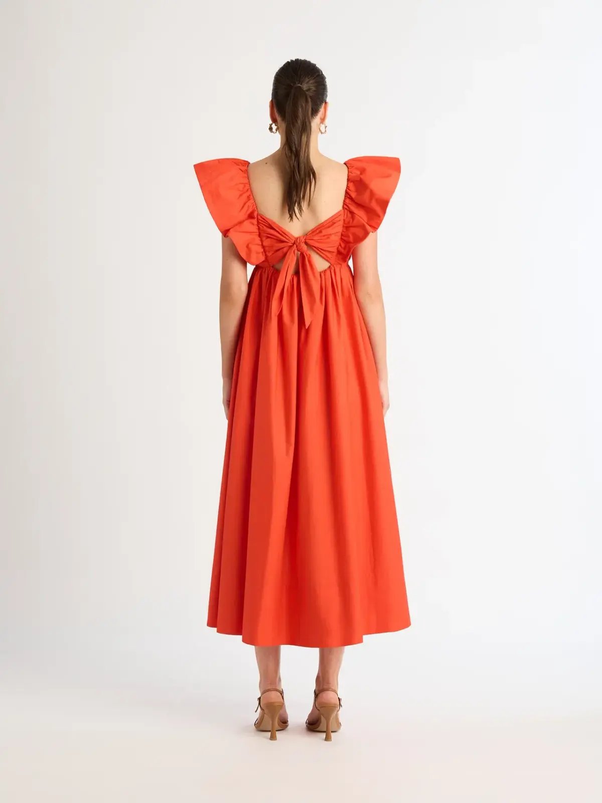 Sheike Bermuda Maxi Dress Orange Size 19 photo 3