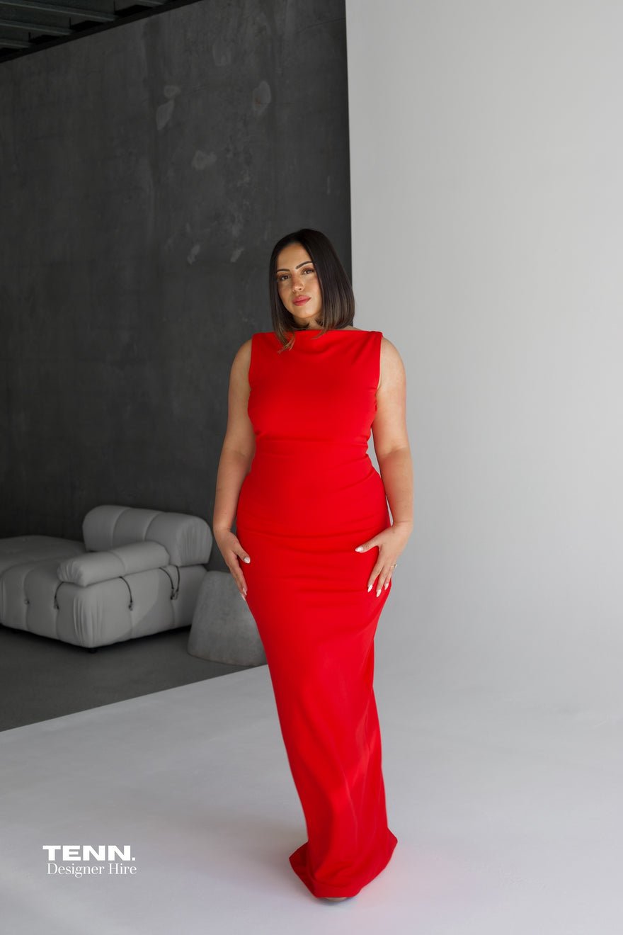 Effie Kats Verona Gown - Red photo 3