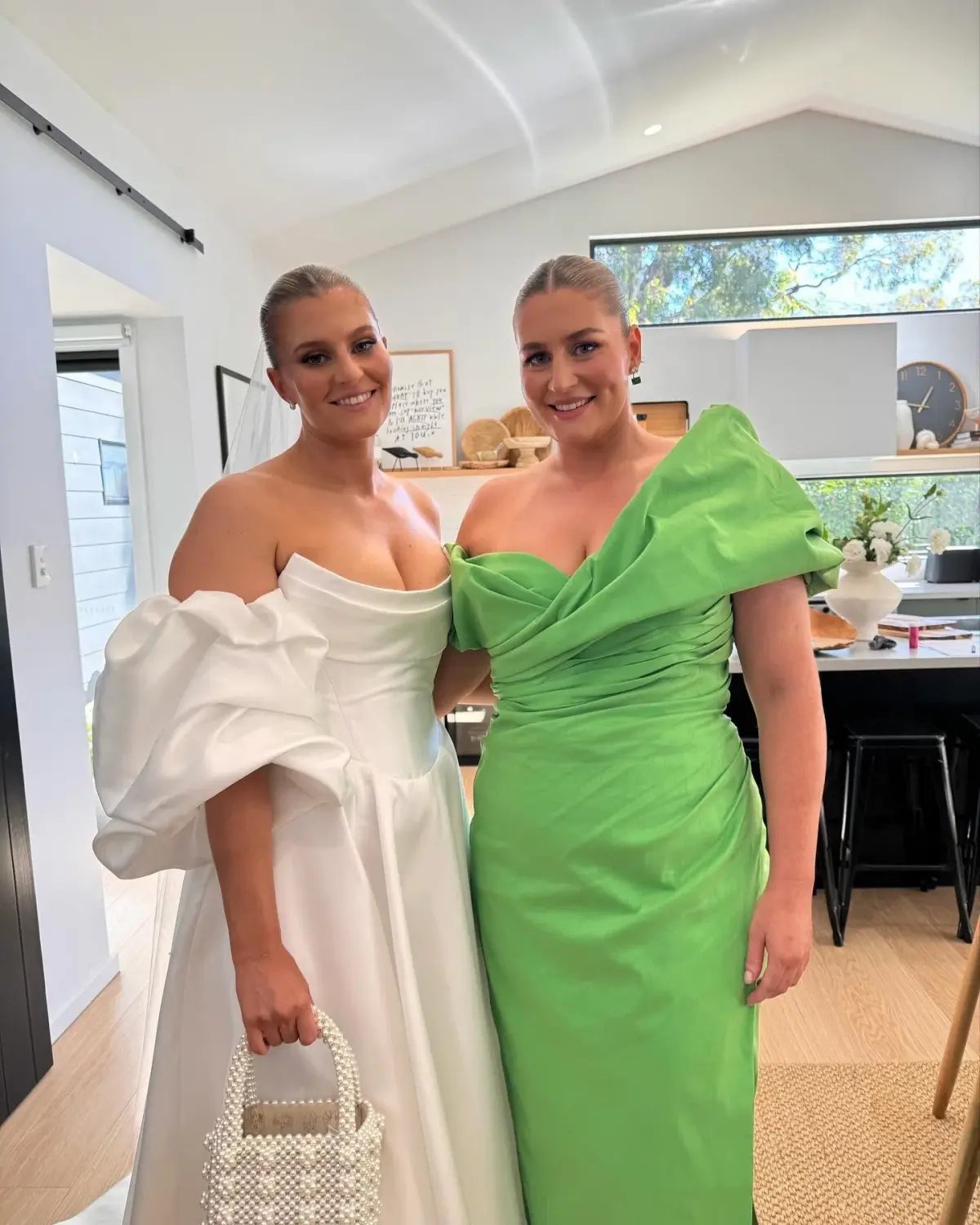 Rachel Gilbert Gia Gown Green Size 5 AU 16 photo 3