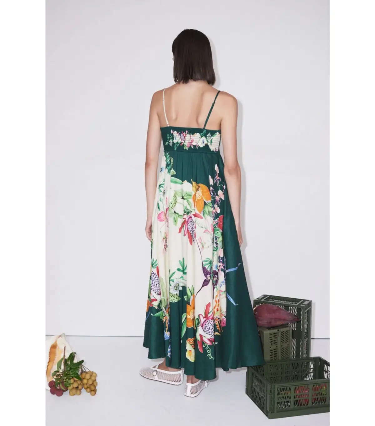 Alémais Aggie Sundress Midi Dress Print Size AU 10 photo 3