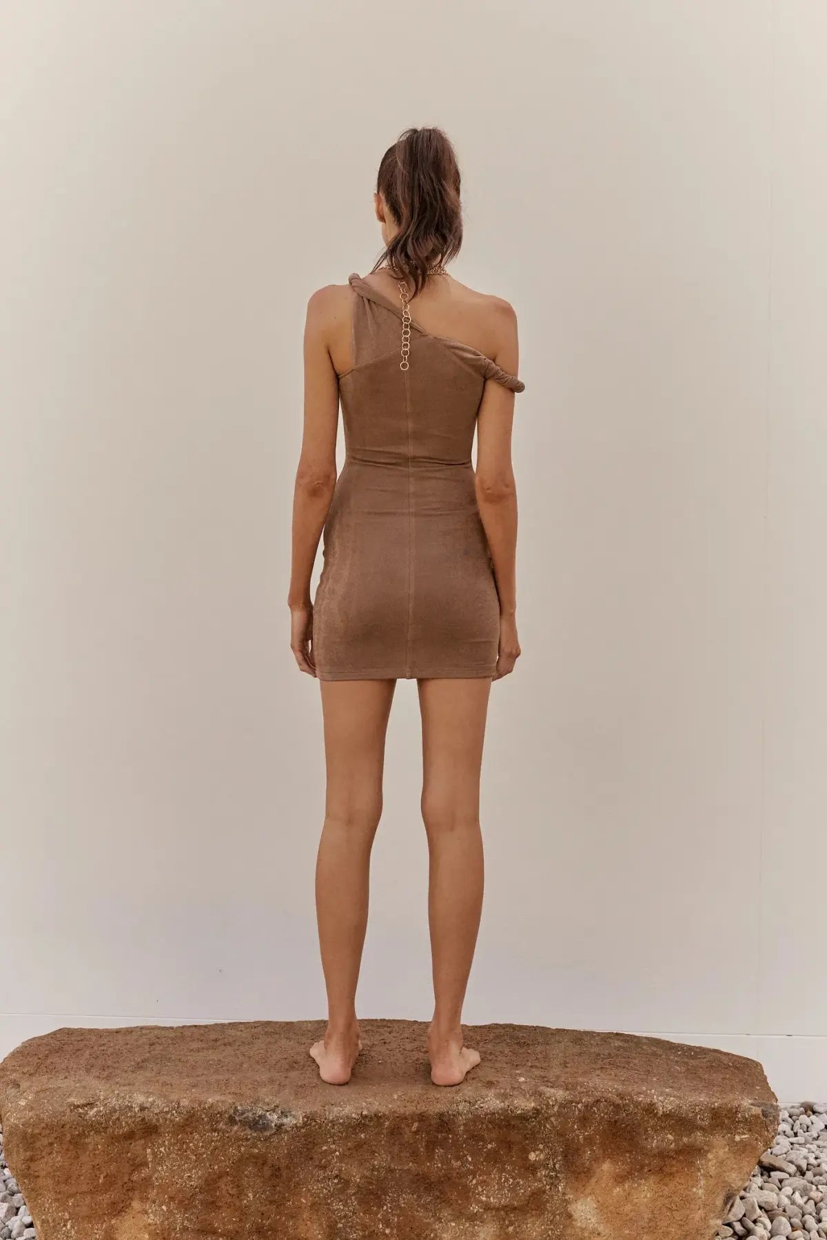 Johansen Short Poppy Dress Brown Size AU 8 photo 3