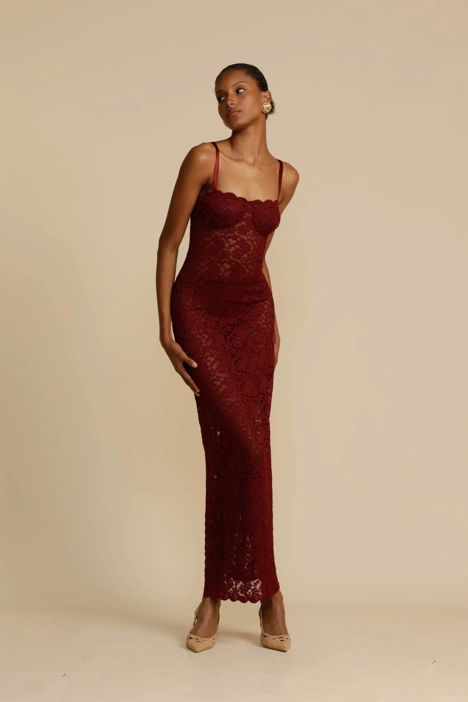 ARCINA ORI MARGOT DRESS - WINE photo 6
